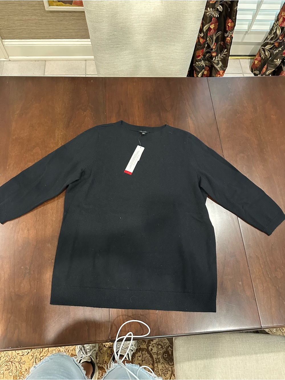 Talbots Black Crewneck Sweater - Men's